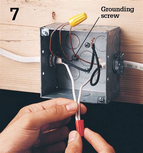 metal electrical box wire connection to ground|metal outlet box grounding wire.